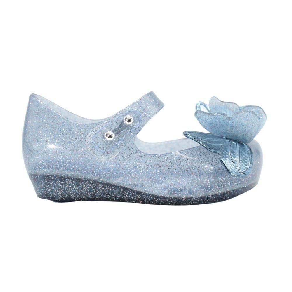 Sapatilha Mini Melissa Ultragirl Fly bb Azul Glitter