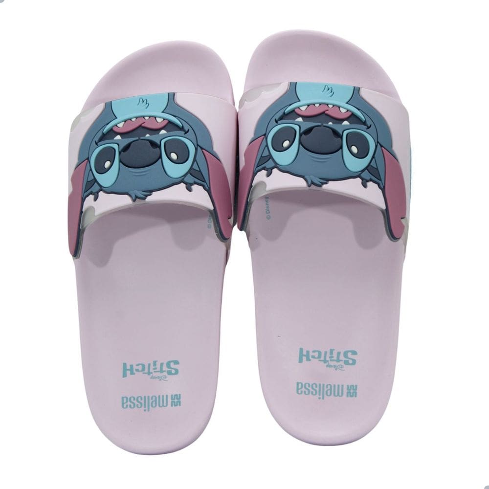 Tamanco Melissa Flowing Slide + Stitch Ad Rosa