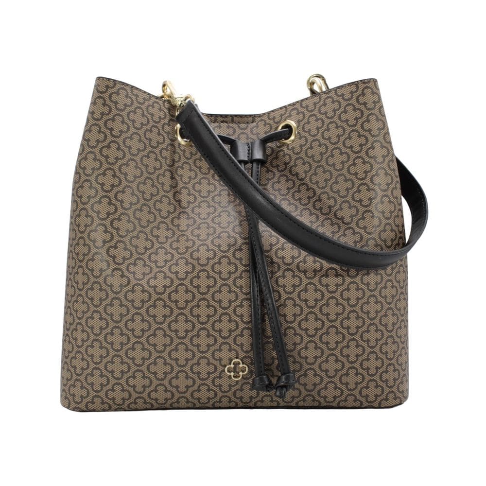 Bolsa Capodarte Bege/Preto/Monograma