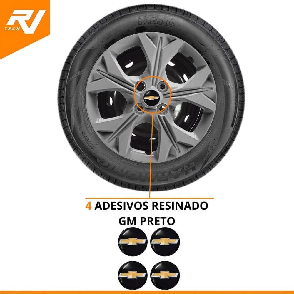 Jogo de Calotas Onix Prisma 2017 A 2021 Aro 15