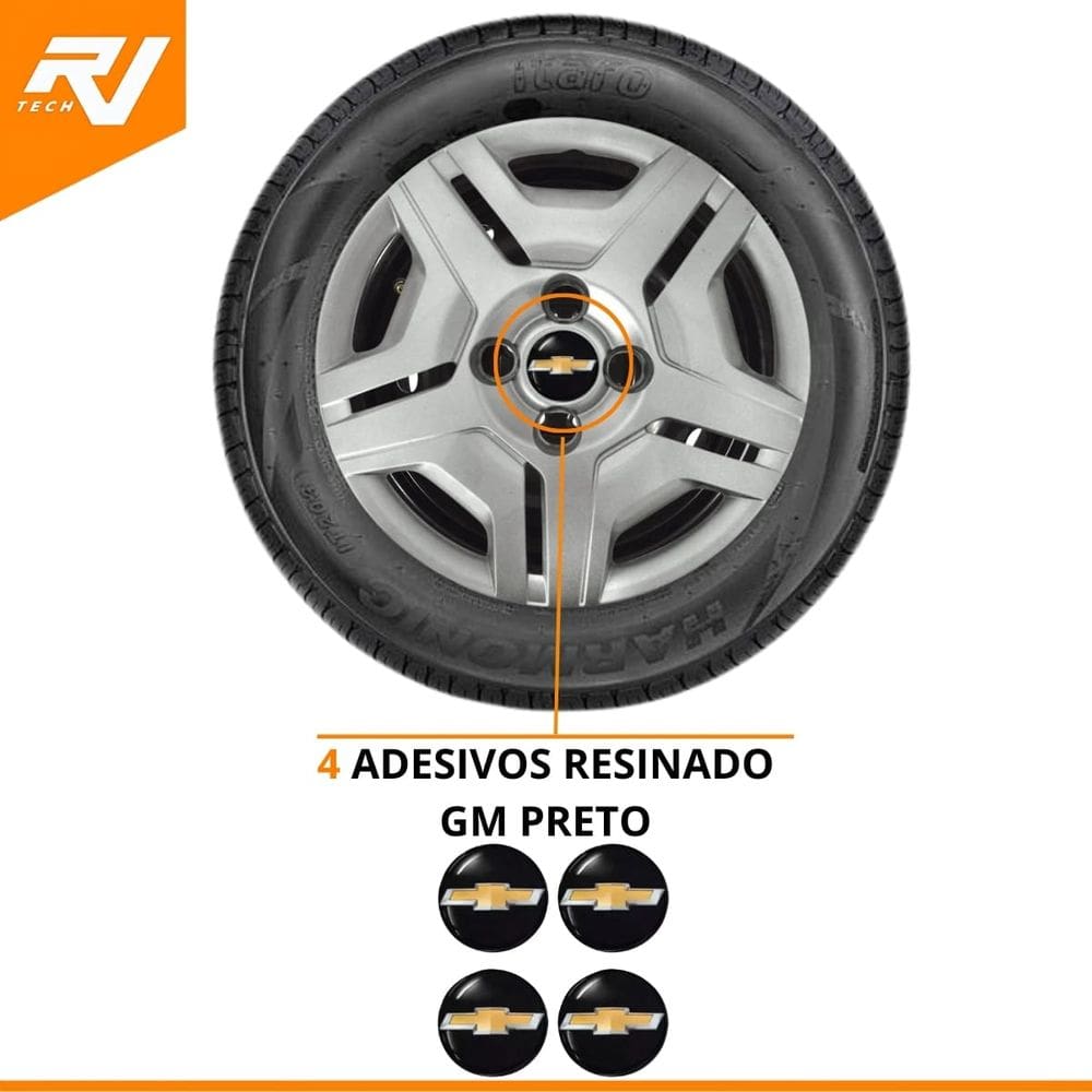 Kit 4 Calotas Corsa Classic Aro 13