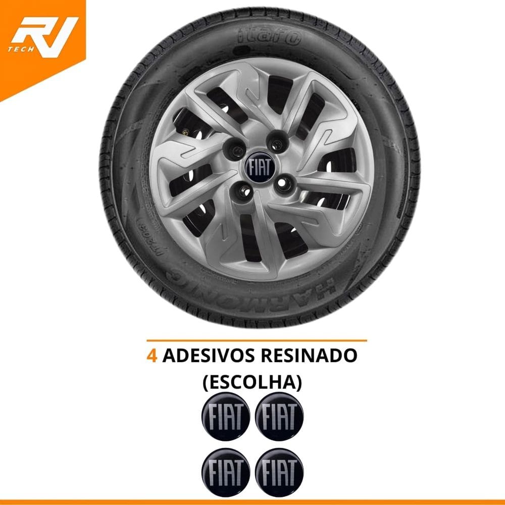 Jogo 4 Calotas Argo 2017 a 2020 Aro 14 Com Emblema