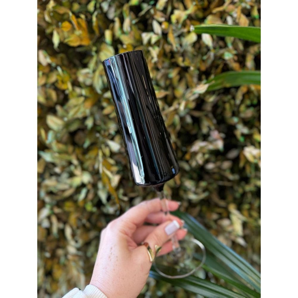 Kit Latour Tacas Champanhe Vidro Preto  2Pc
