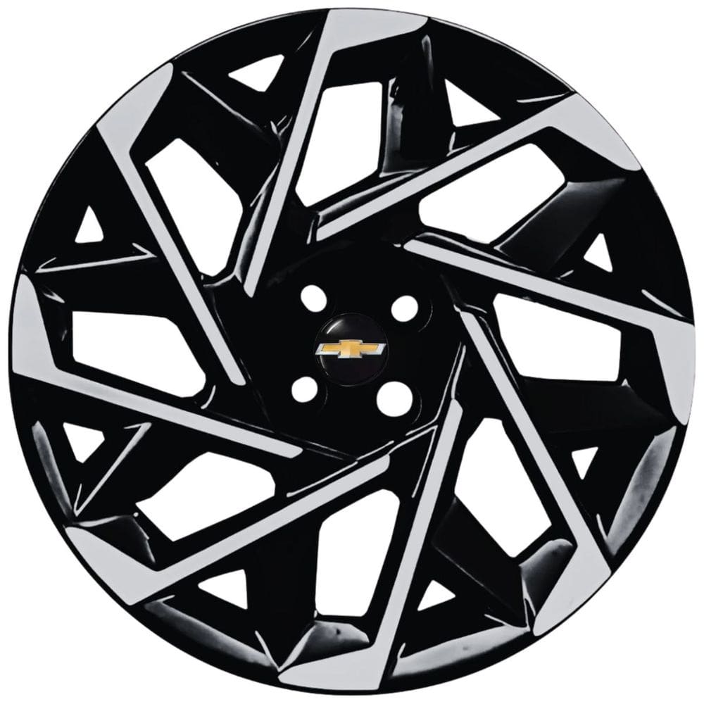 Jogo 4 Calotas Esportiva Onix Agile Prisma Montana Cobalt Spin Aro 15