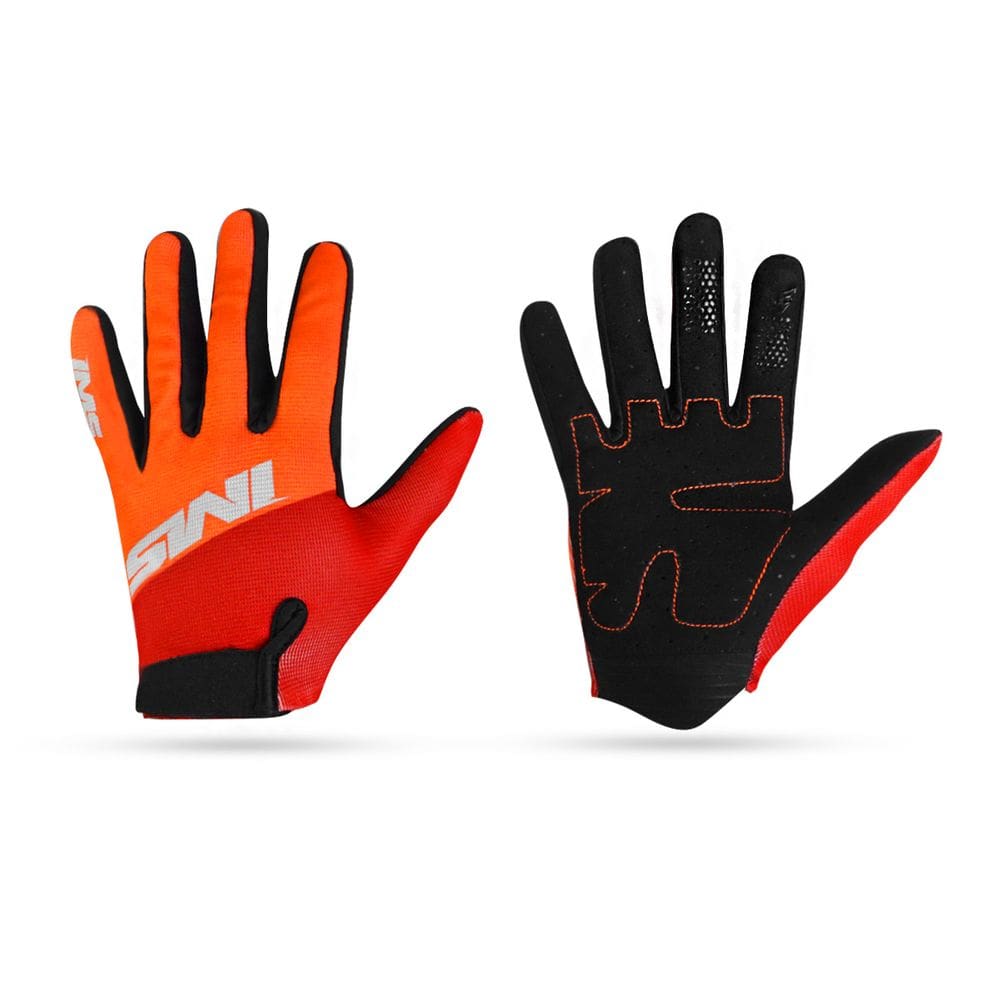 Par Luva Ims Attack 2025 Vermelho/Laranja Trilha Enduro Motocross