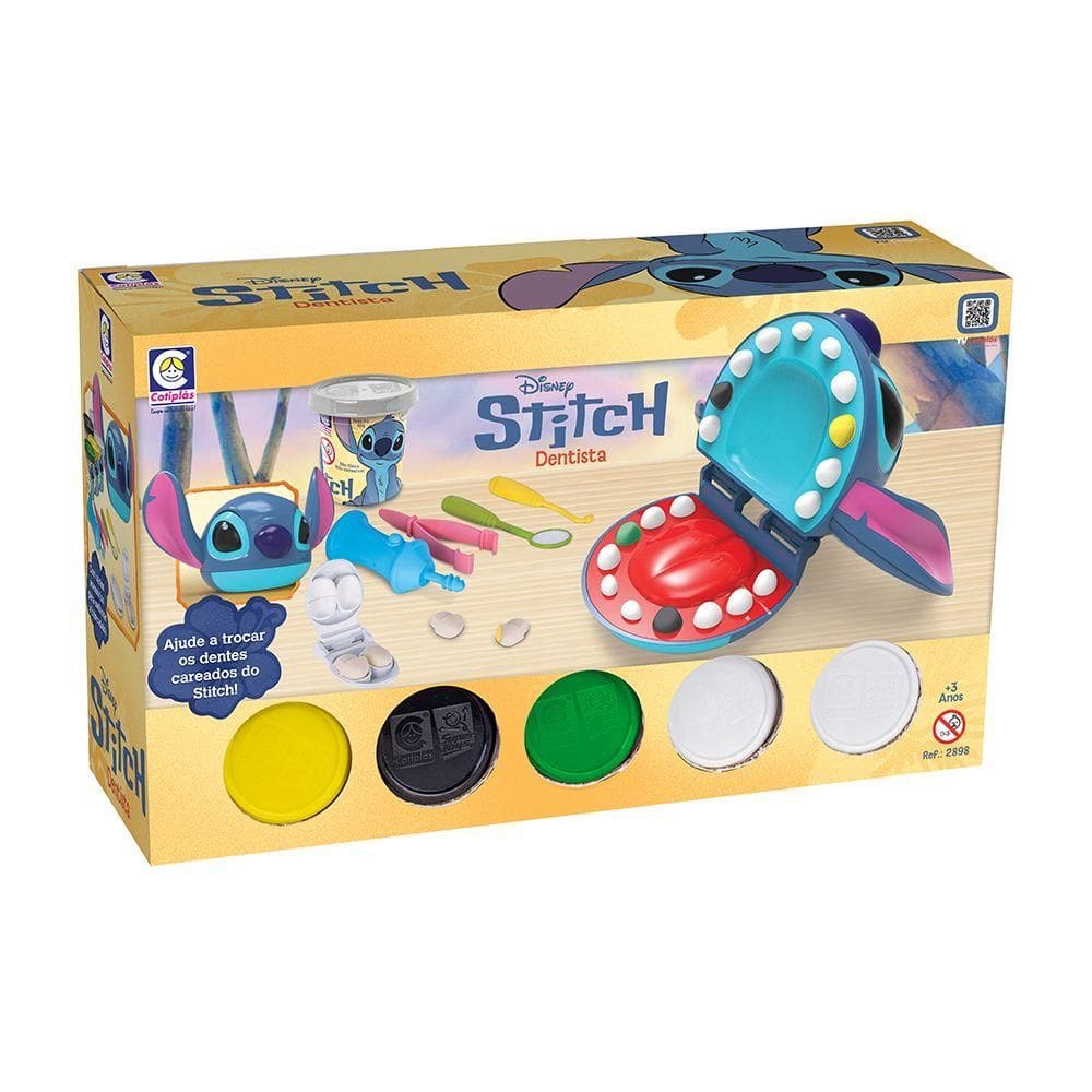 Kit Massinha Dentista Stitch - Cotiplás
