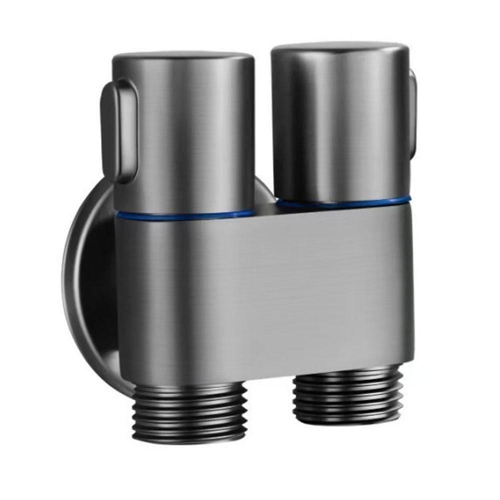 Registro Duplo Máquina De Lavar Ducha Higiênica Registo 2 Sai Agua Fosco
