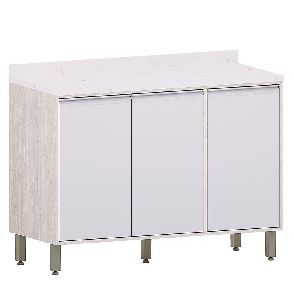 Balcão 120 cm para Cozinha Modulada 3 Portas Atenas