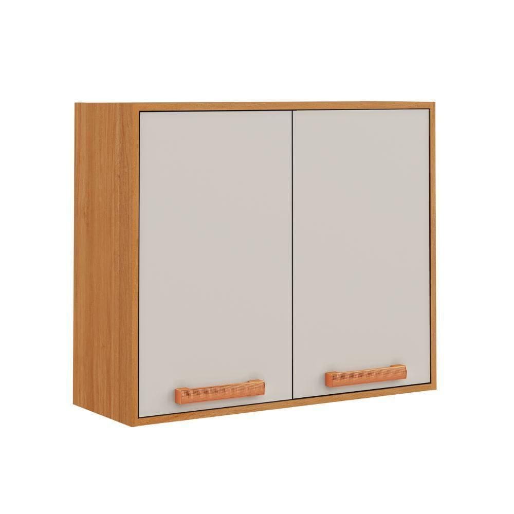 Armario Itatiaia Napoles 2 Portas 80cm Cinamomo Off White