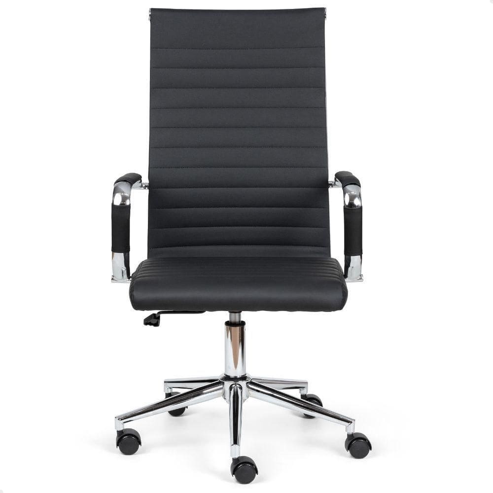 Cadeira Esteirinha De Escritório Presidente Charles Eames P305 Preto
