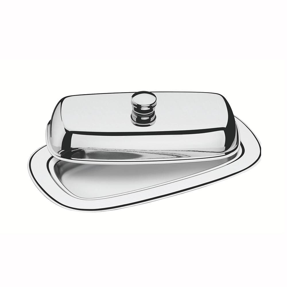 Manteigueira Inox Com Tampa Service Para Armazenar Manteiga Retangular - Tramontina 61424000