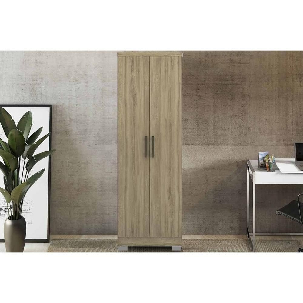 Armário Multiuso Juvenil 424 c/ 2 Portas e Pés Noce - Carraro
