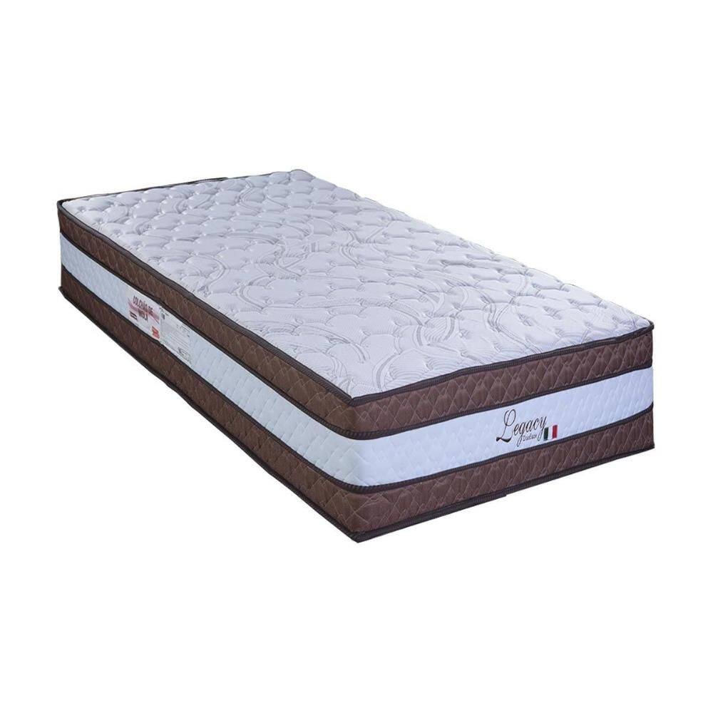 Colchão Solteiro Molas  Ensacadas Legacy White (88x188x28) - Paropas