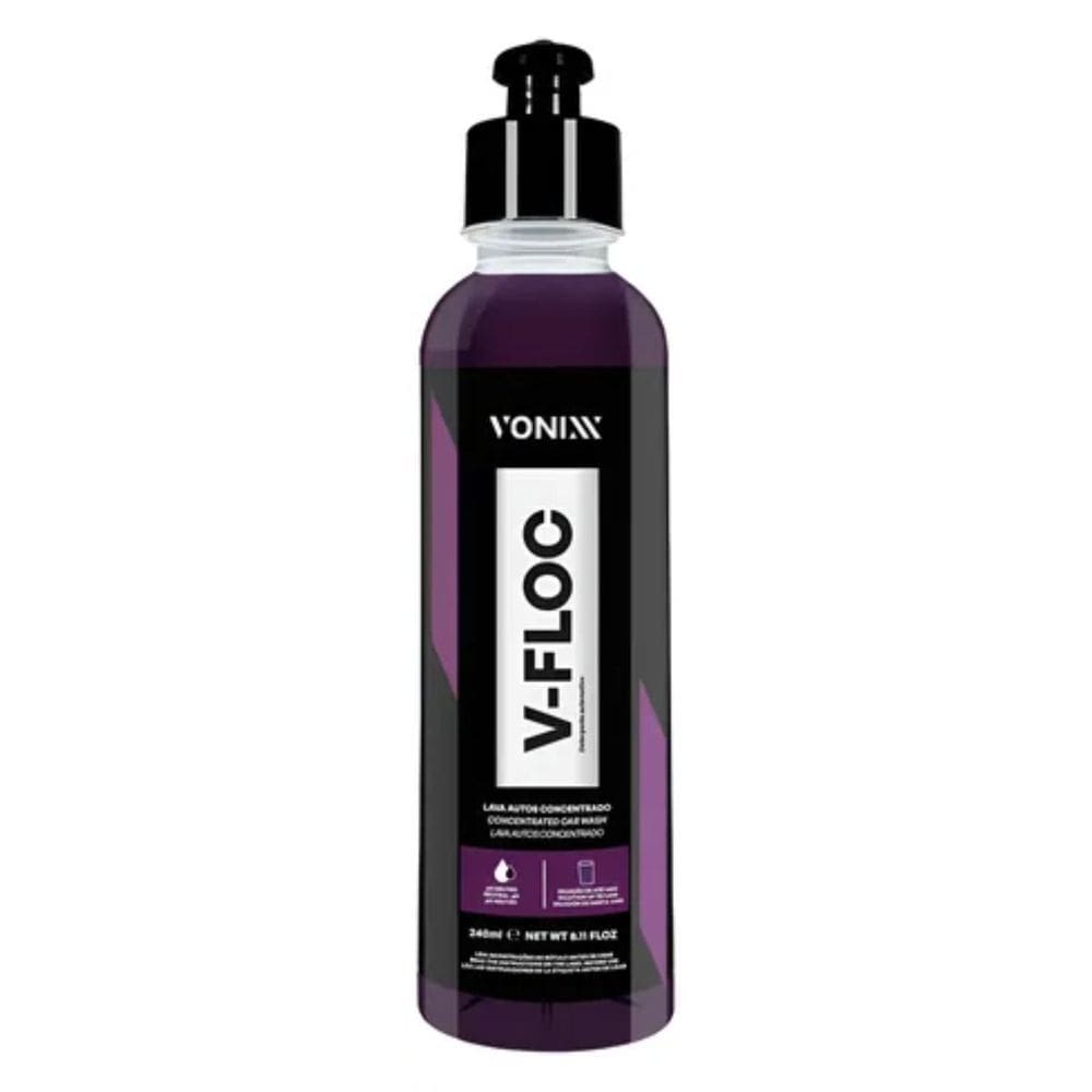 VONIXX VFLOC - Shampoo Automotivo Concentrado Para Lavar Carro e Moto 240ml