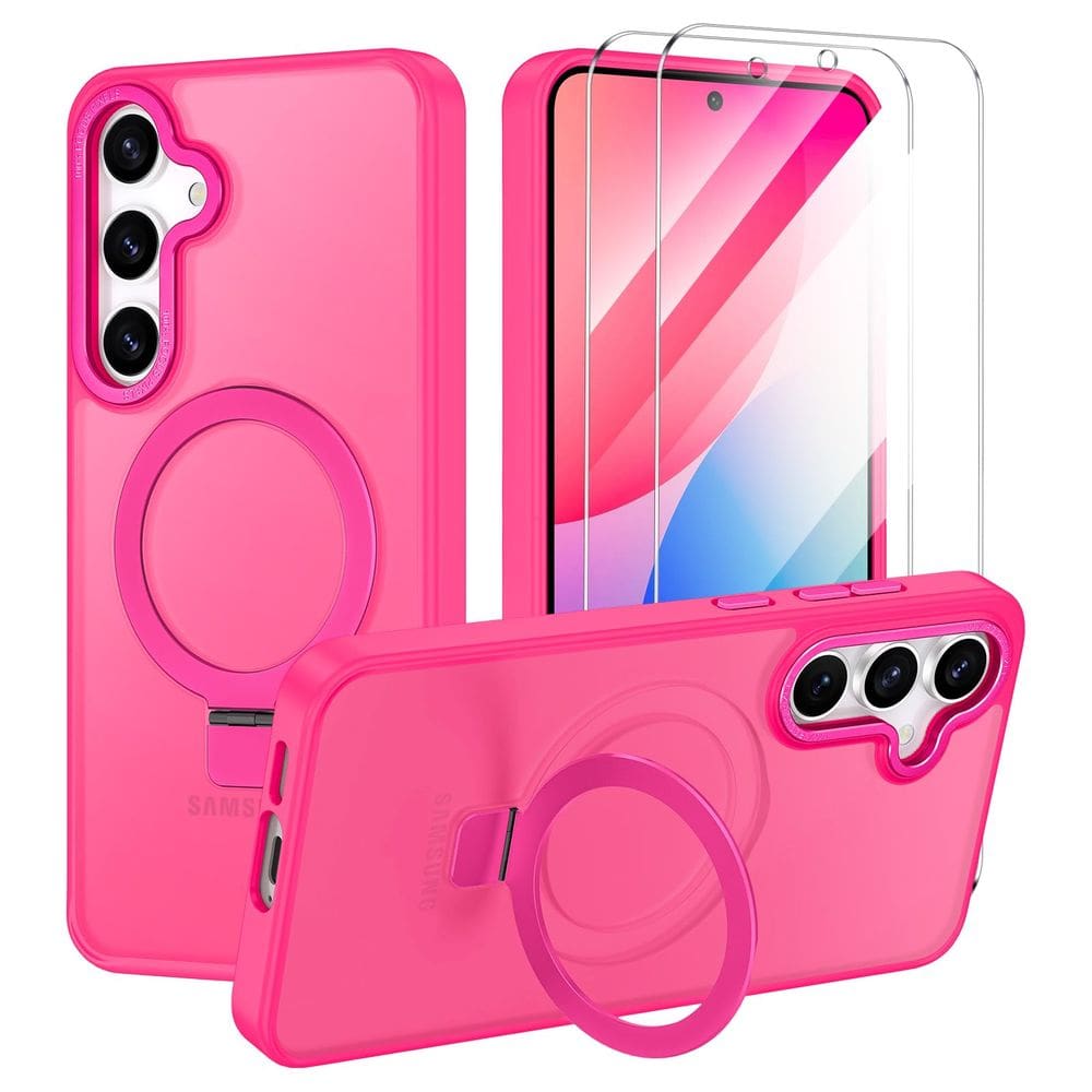 Capa de telefone Shecaset para Samsung Galaxy S24 FE rosa choque