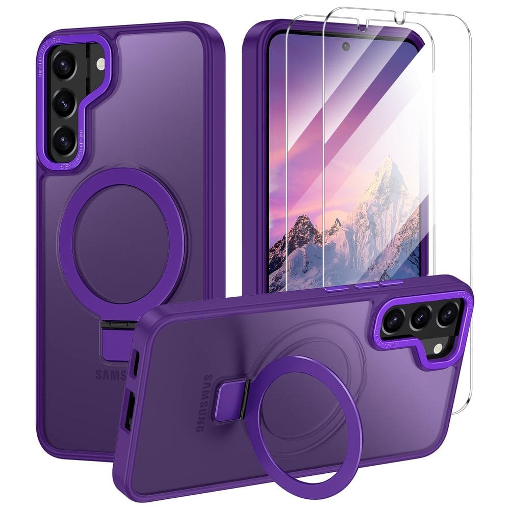 Capa de telefone Shecaset para Samsung Galaxy S22 Plus com suporte
