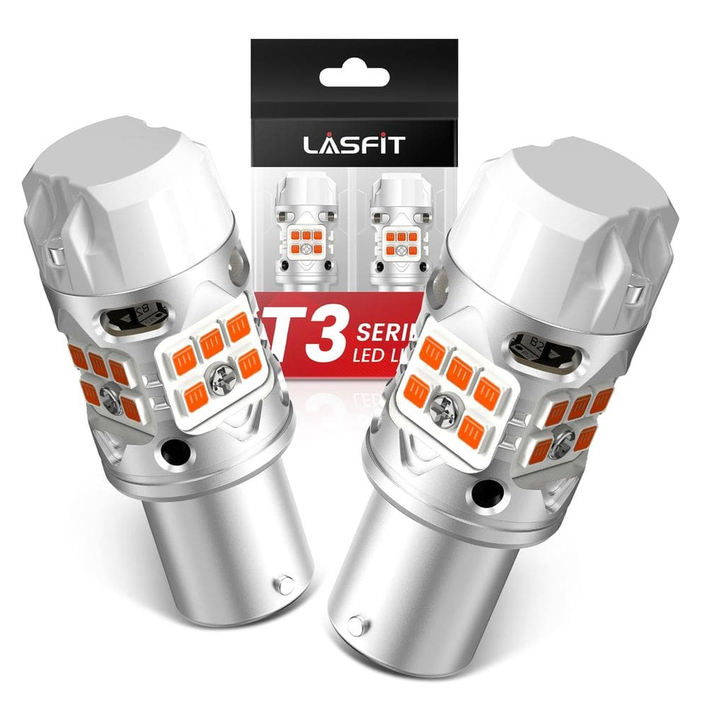 Lâmpada LED LASFIT T3 1156 Amber Turn Signal 4000LM (2 unidades)