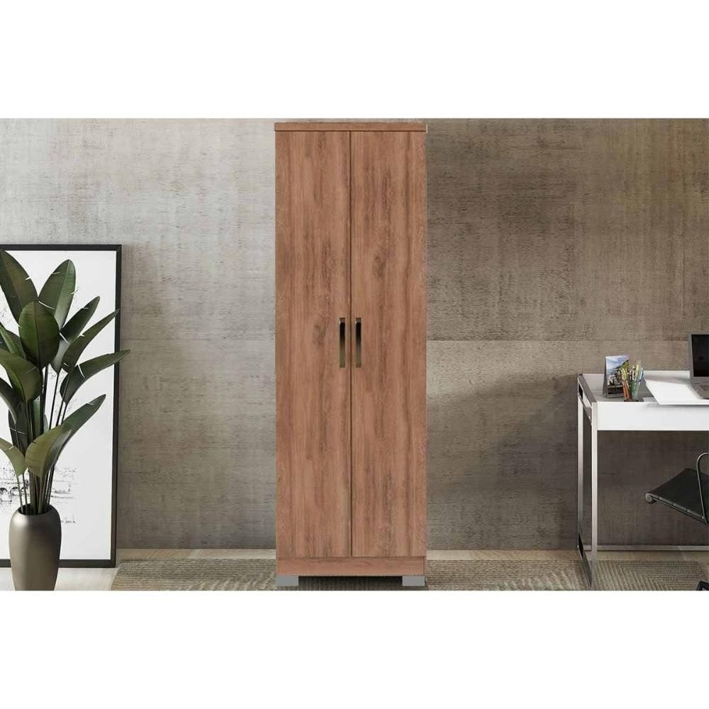 Armário Multiuso Casal 424 c/ 2 Portas e Pés Freijo - Carraro
