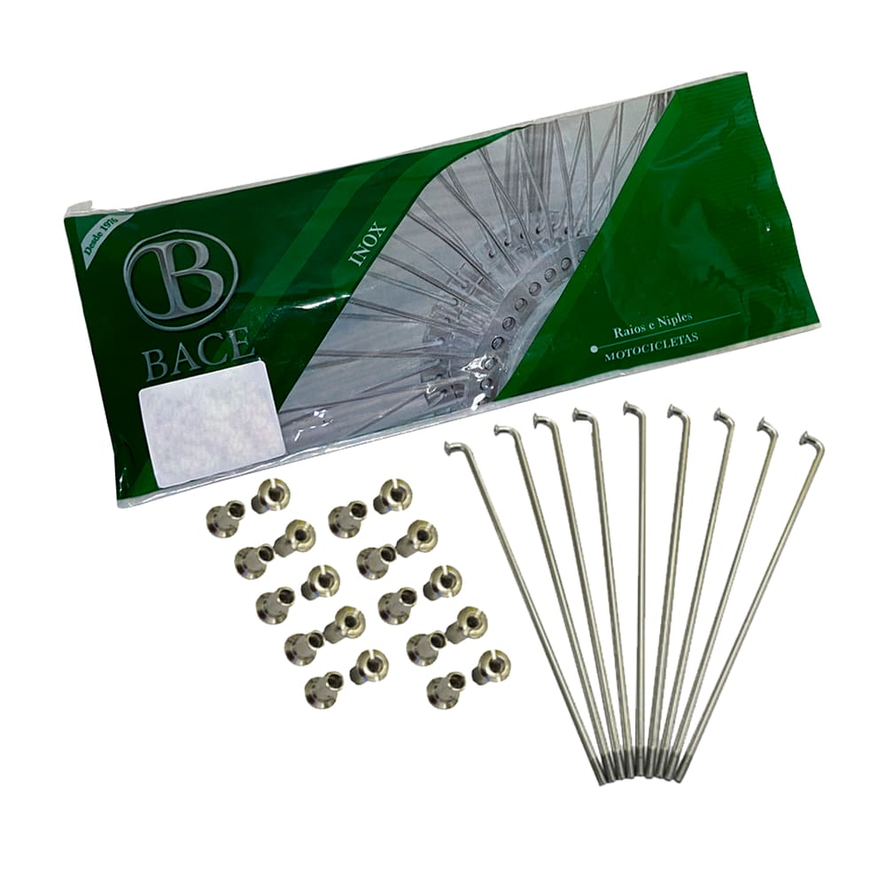 Jogo de Raio Bace Inox Tiger 800 Dianteiro 4,0mm