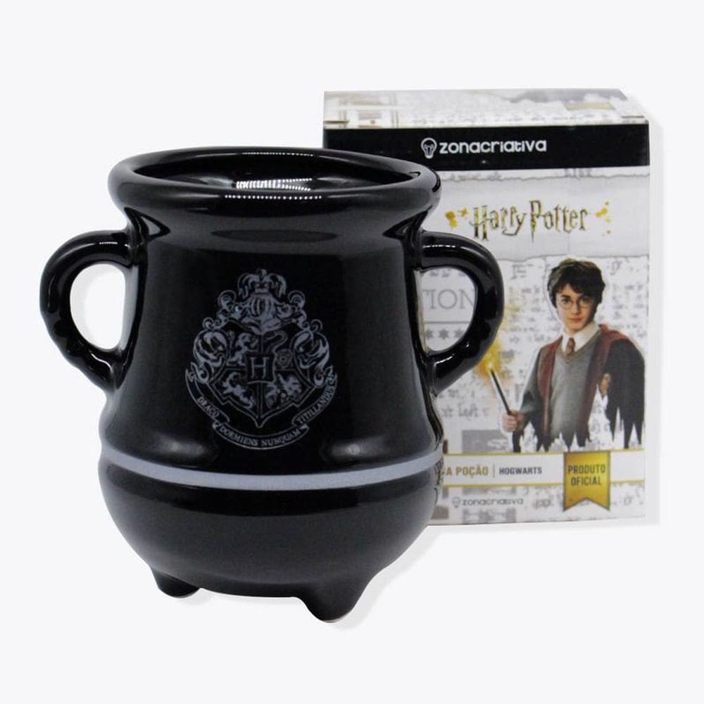 Zona Criativa Caneca 3D Harry Potter - Poção Hogwarts Prata - 350ml