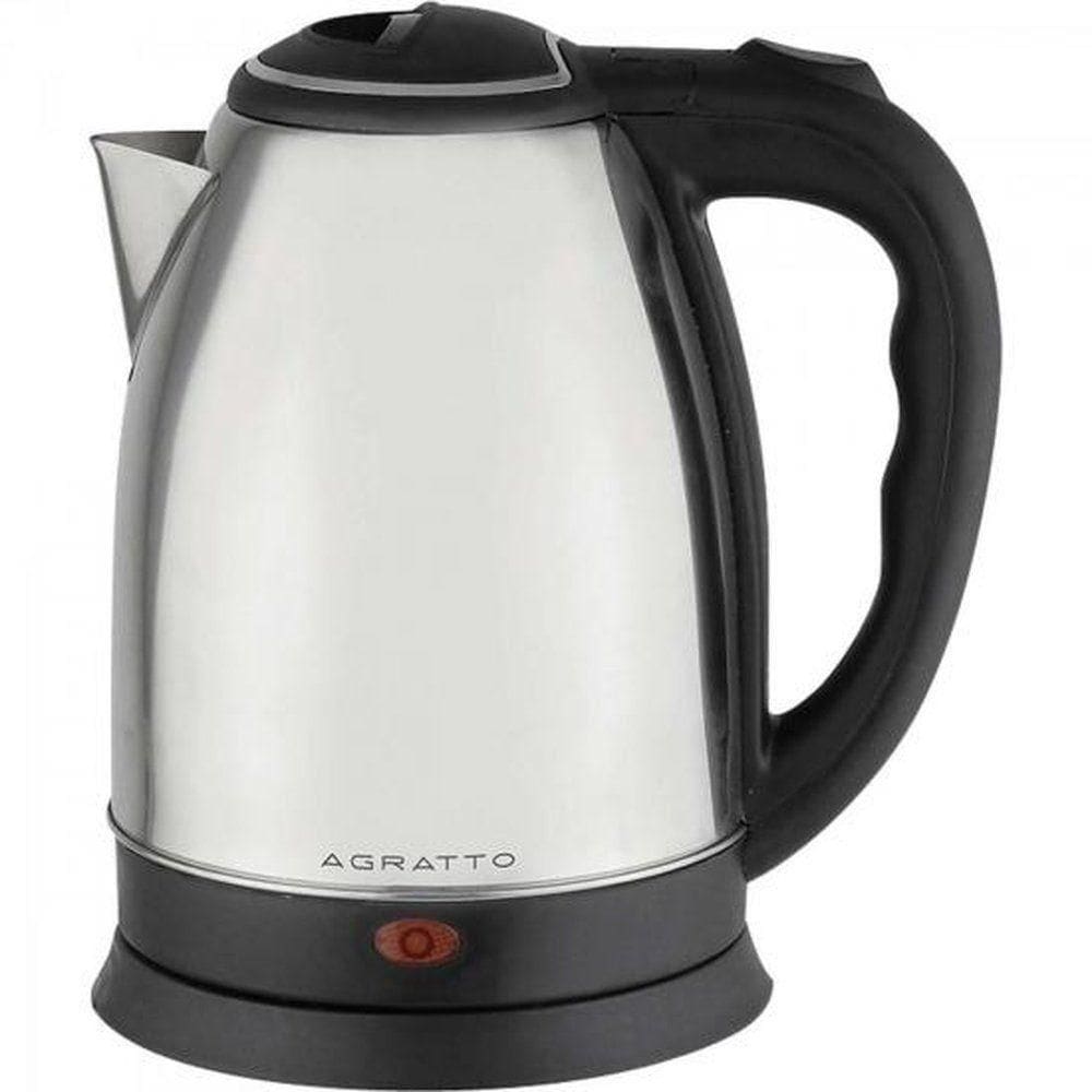 Chaleira Elétrica Agratto Ce02 Prata Em Aço Inox 220v