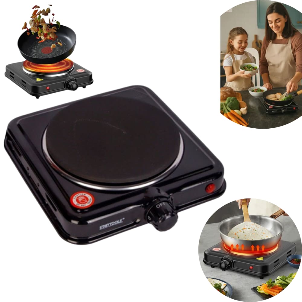 Fogão Elétrico Portátil De Mesa Cooktop 1000W 1 bocas 220V Frequência 60hz Fogareiro De Indunção