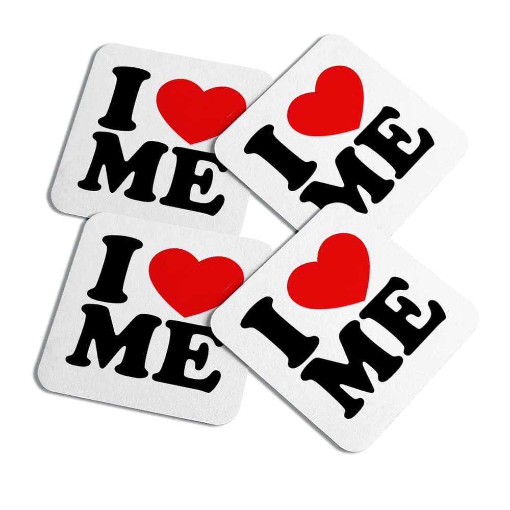Porta copos Modern Family - I love me - c/4 pçs