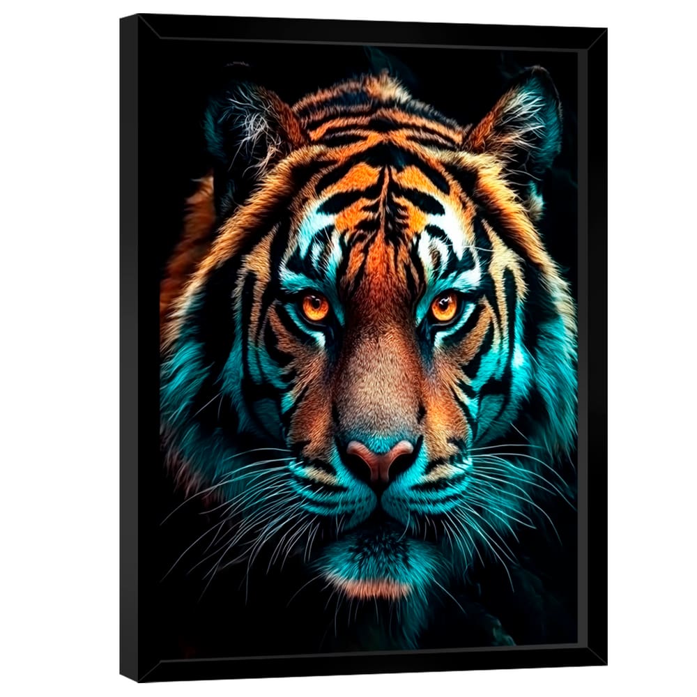 Quadro Decorativo Tigre Majestoso Variação