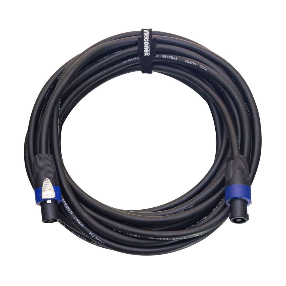Cabo 05 Metros Conector Macho Speakon Spk 4p 05 425 Wireconex