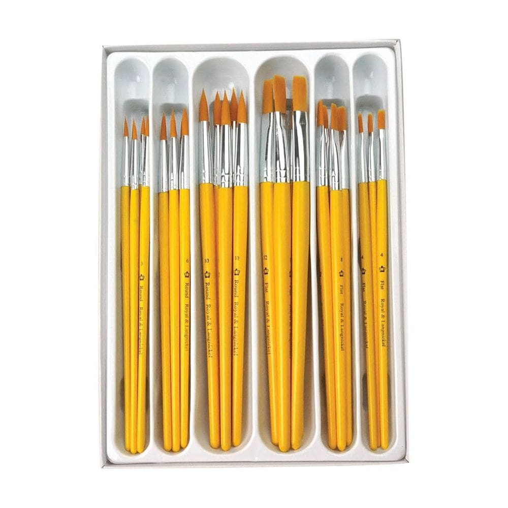 Pincel de pintura Royal & Langnickel Taklon Hair Classroom Pack x30