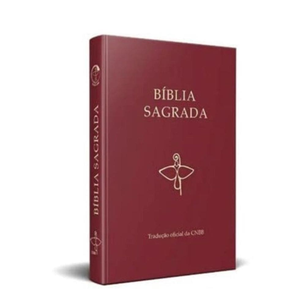 Bíblia Sagrada Capa Vinho Tradução Oficial Da Cnbb