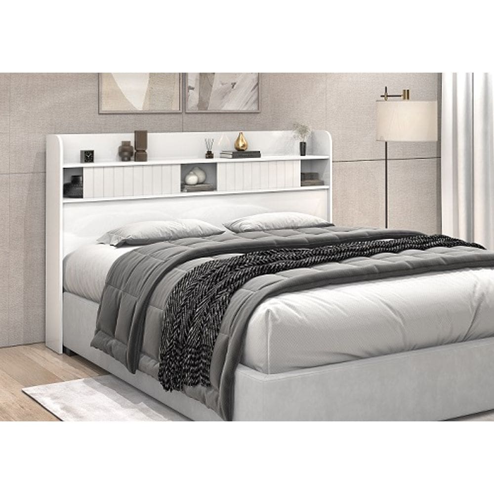 Cabeceira Dubai Casal 1.40 Branco - Vitamov