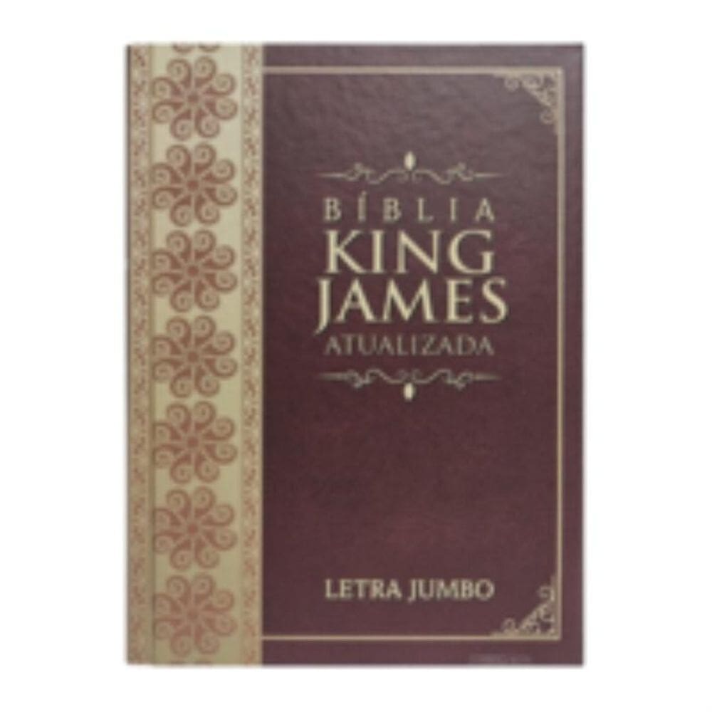 Bíblia jumbo KJA - arabesco bordô