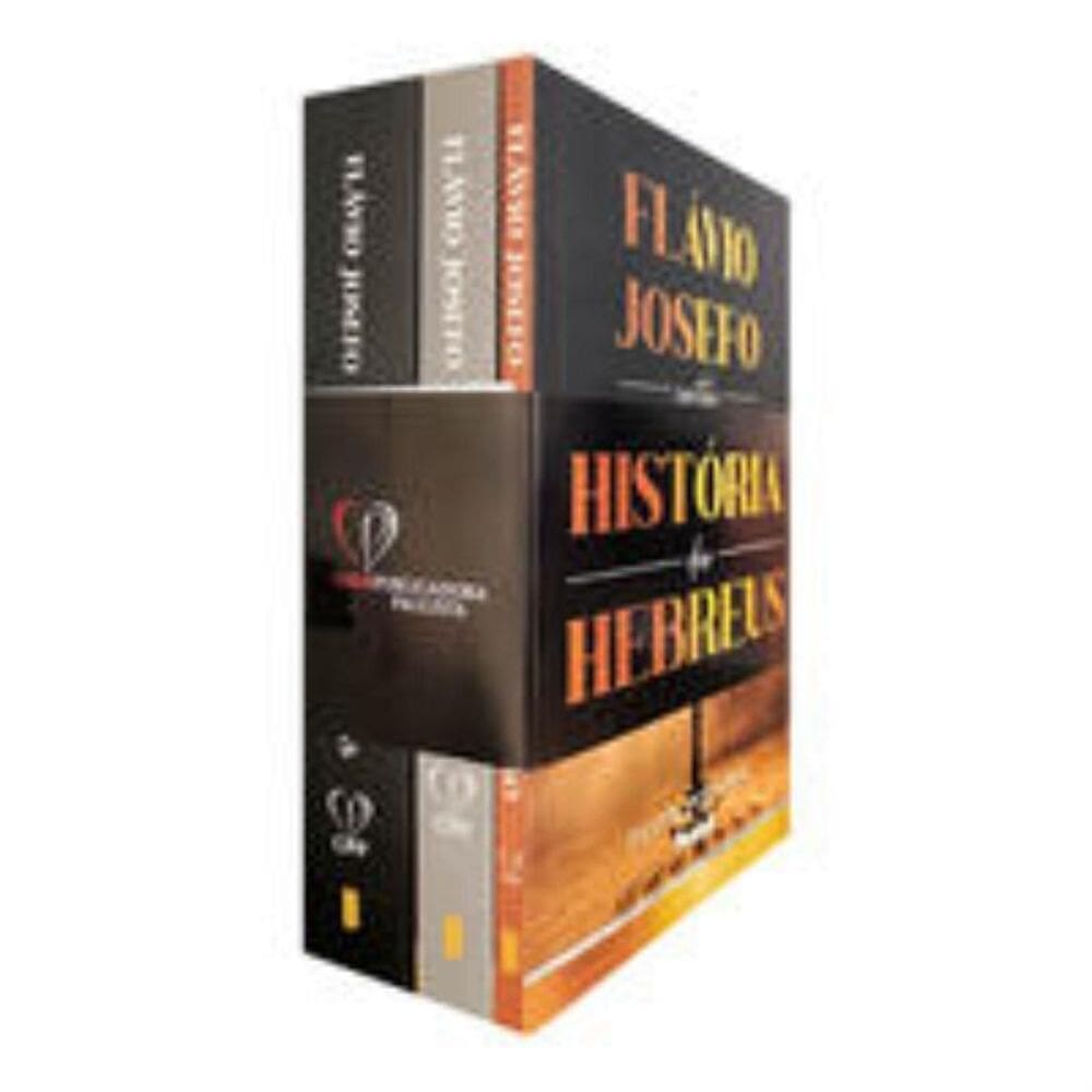 Livro box c/ 3 livros - a historia dos hebreus Flávio Josefo