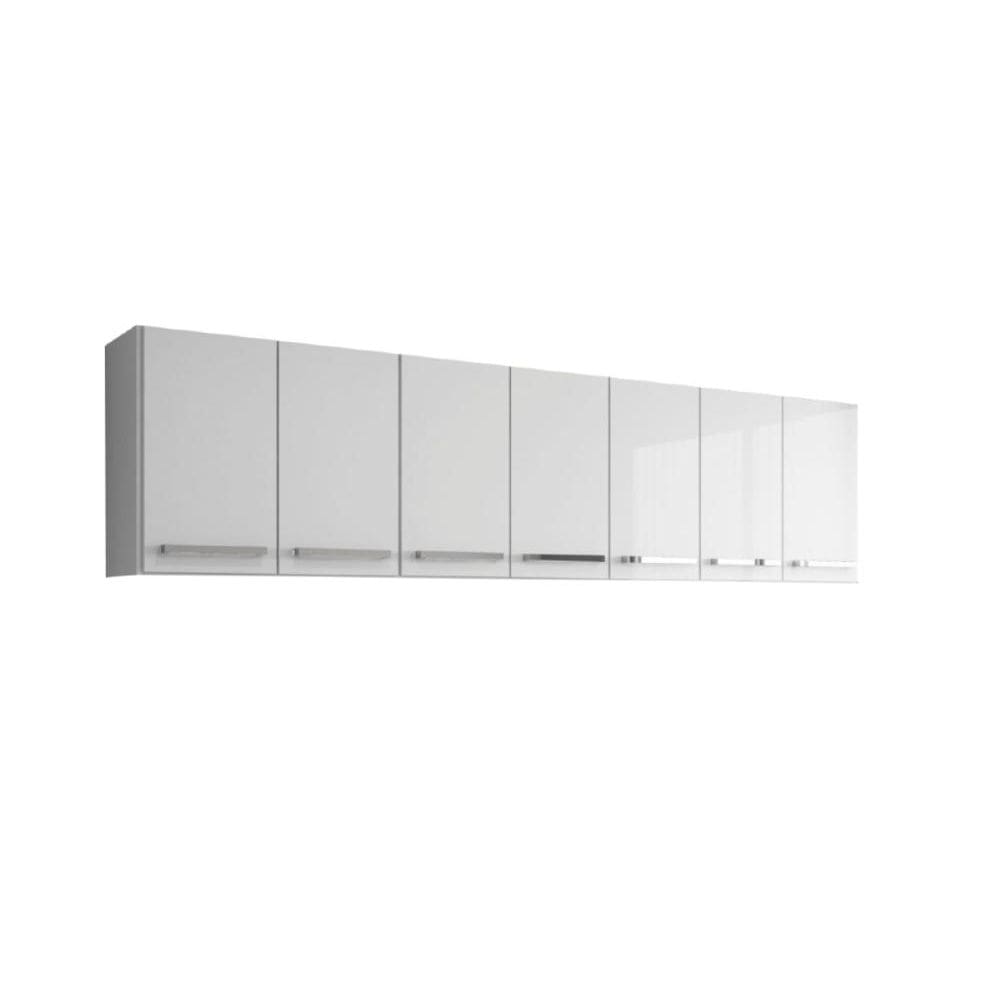 Armario Aereo Cozinha 7 Portas Branco Bangladesh Brienza Movelaria
