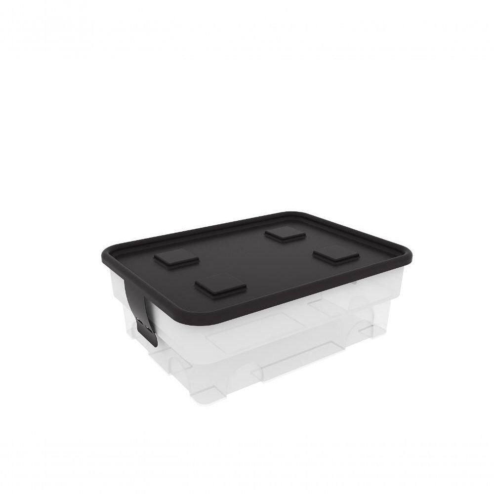 Caixa Organizadora Simple Box 20l - Trânslúcida Branca