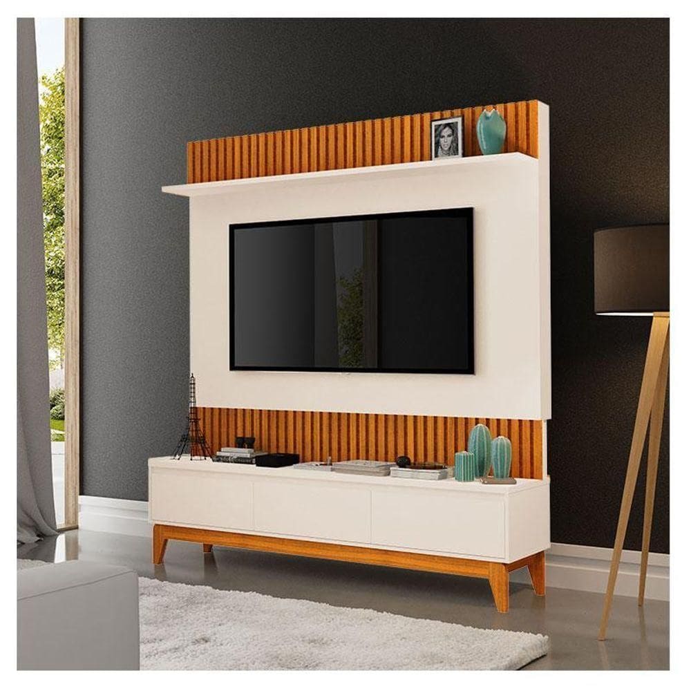 Painel Para Ambiente Antalya Freijó Off White - Luapa