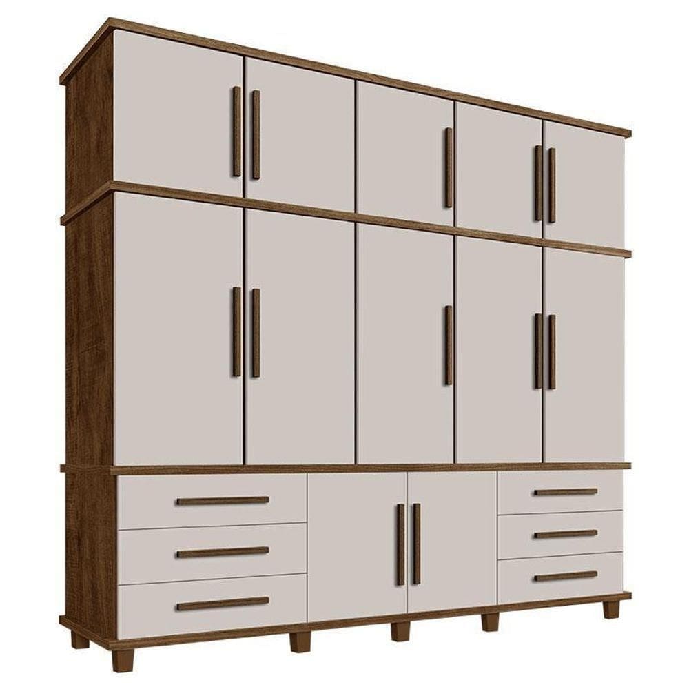 Guarda Roupa Casal Londres Malbec Off White ? Luapa Móveis