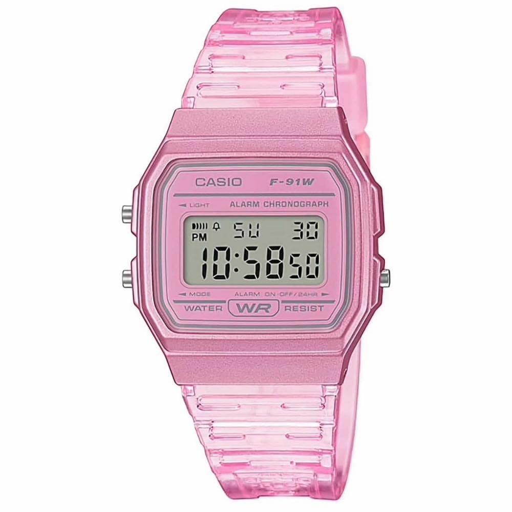 Relógio Feminino Casio Vintage Standard F-91Ws-4Df Rosa