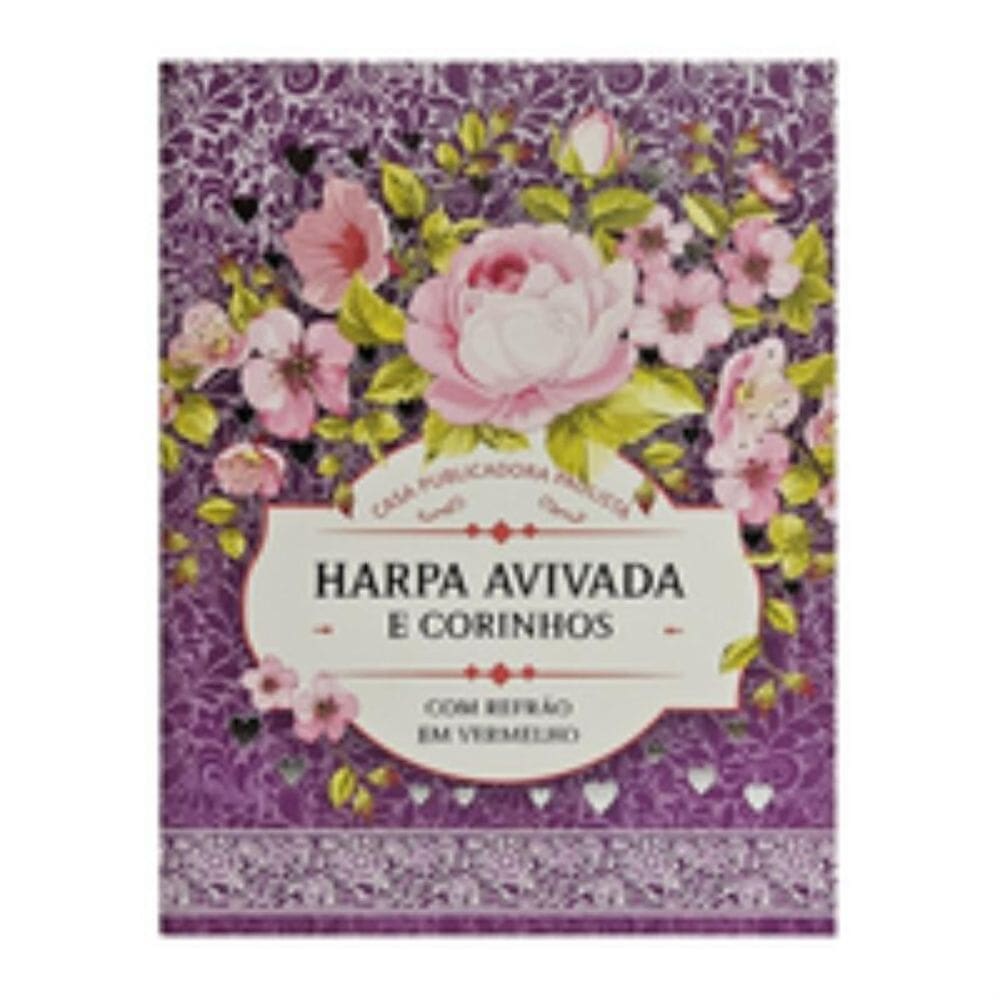 Harpa avivada e corinhos letra maior - 01 floral lilas