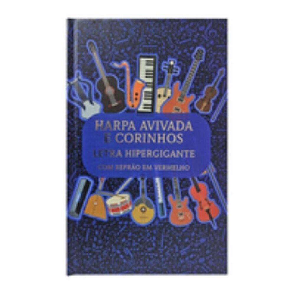 Harpa avivada e corinhos letra hipergrande 04 notas musicais