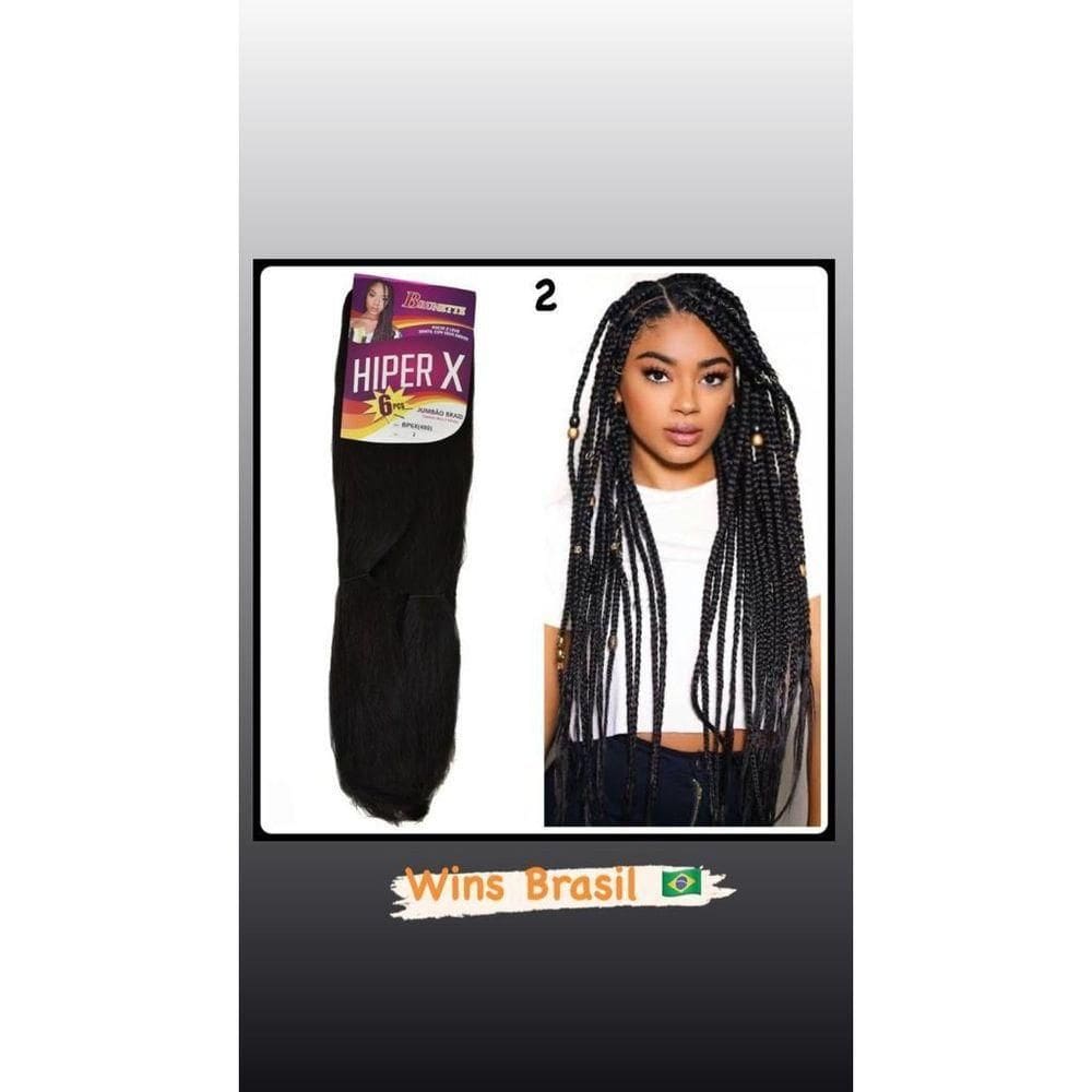 Jumbão Pacotão 400g Trança Braids Alta Qualidade Hiper X Cores:2(castanhoescuro)