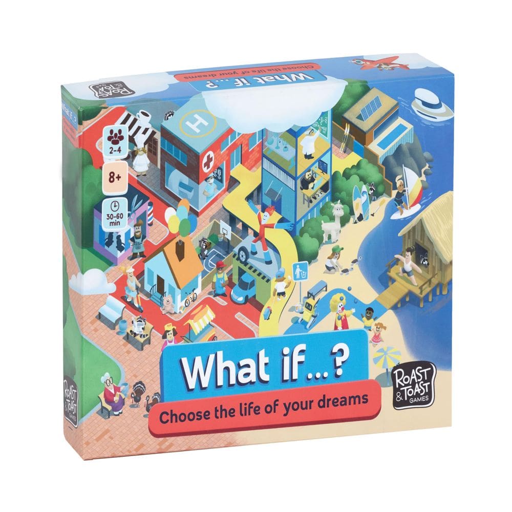 Jogo de tabuleiro Roast & Toast Games E se...? Escolha a vida