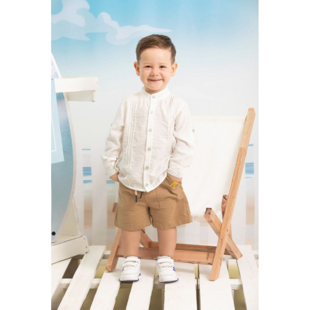 Conjunto Luxo Menino Camisa + Bermuda Verão Lessa Kids B9174