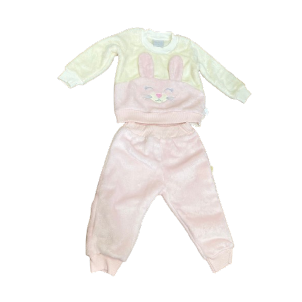 Conjunto Bebê Menina Pelo Blusa Bordada Calça Paraiso 14657