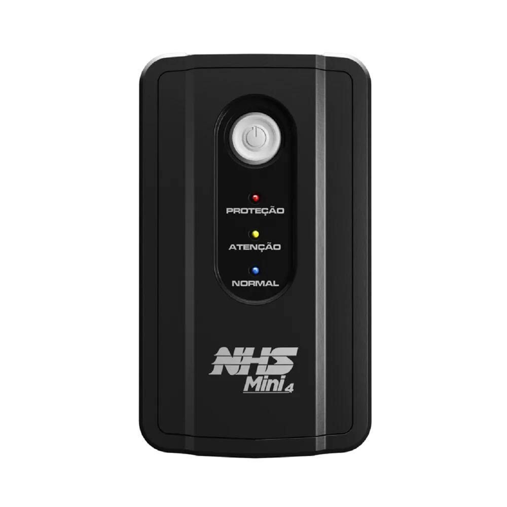 Nobreak NHS Mini 4, 600VA, Entrada Bivolt, Saída 120V, Senoidal, com 1 Bateria