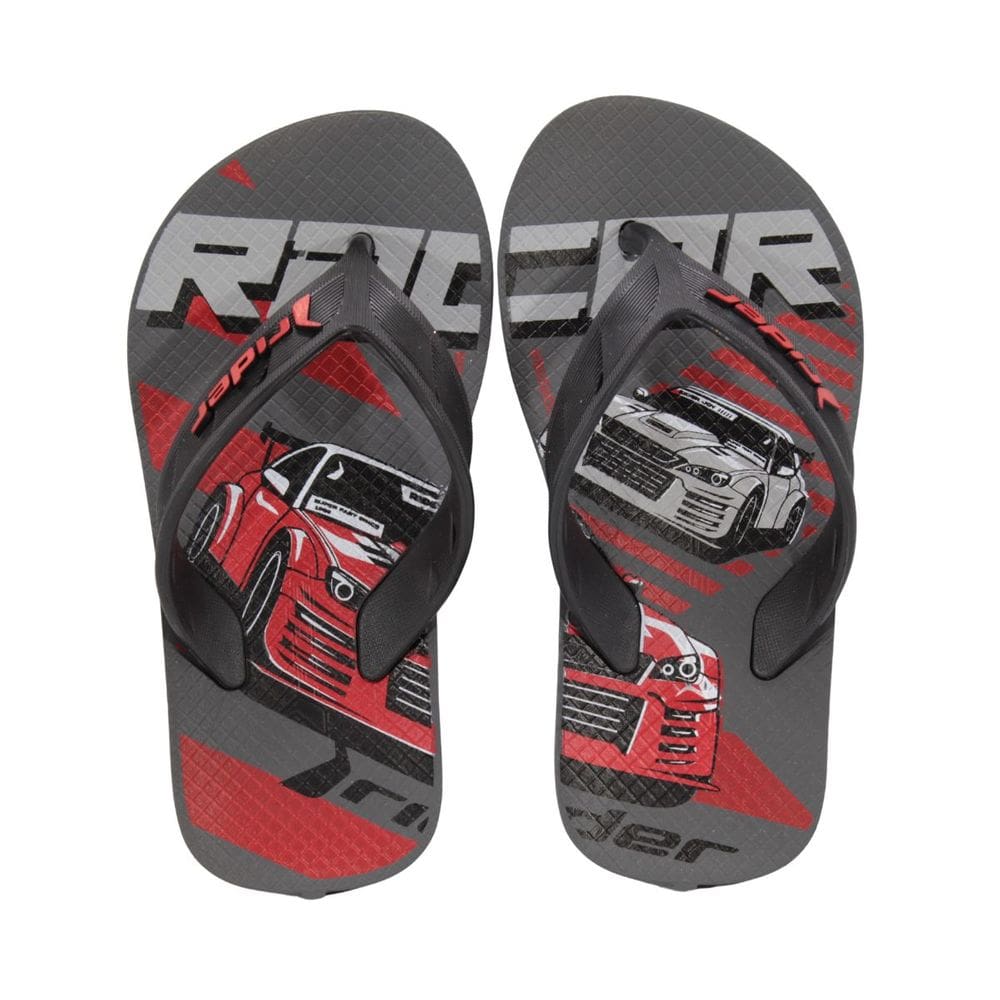 Chinelo Infantil Rider 11768 Street Joy Grafite/Preto/Vermelho