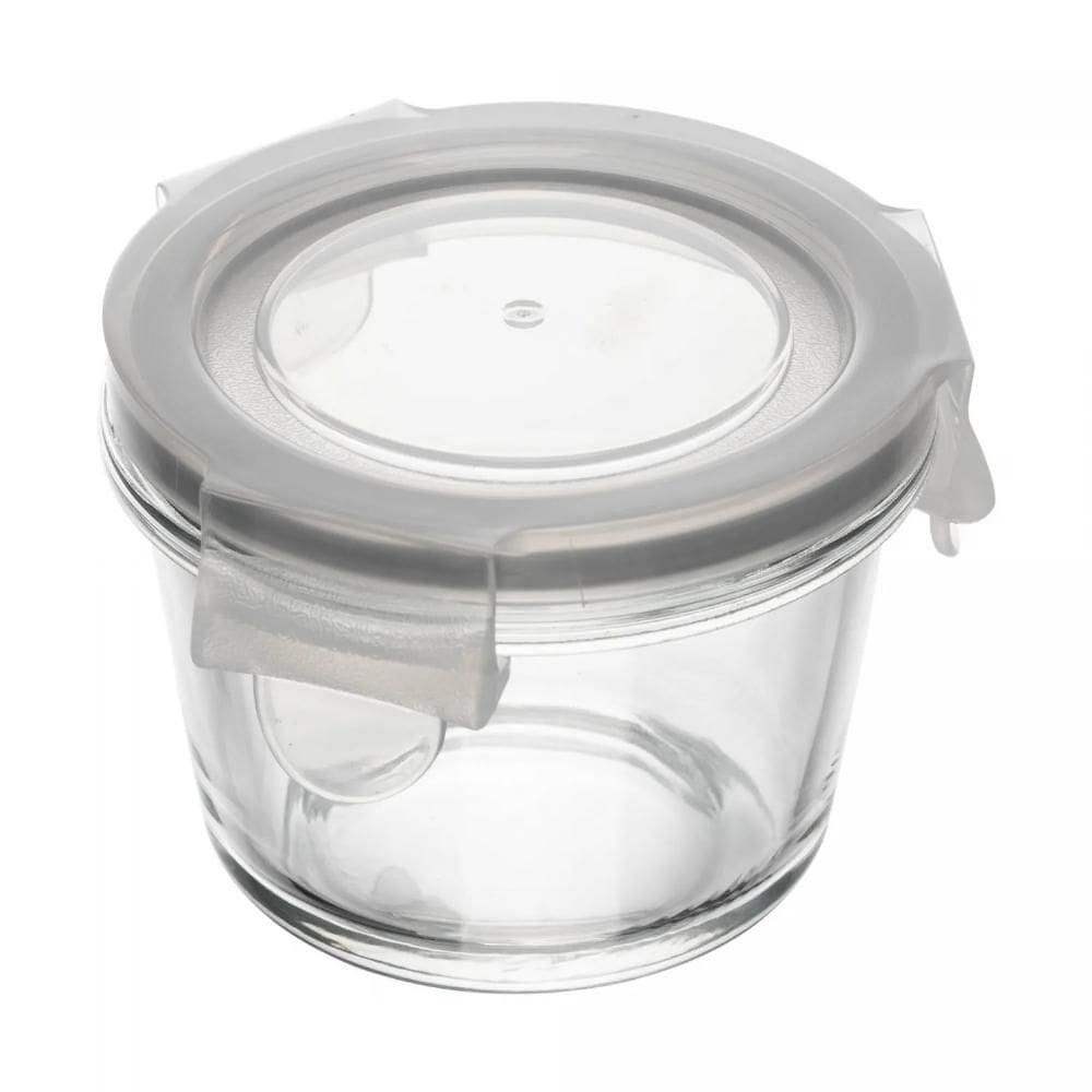 Pote Avulso Lyor Redondo Com Tampa 130Ml Vidro Hermetico  221008