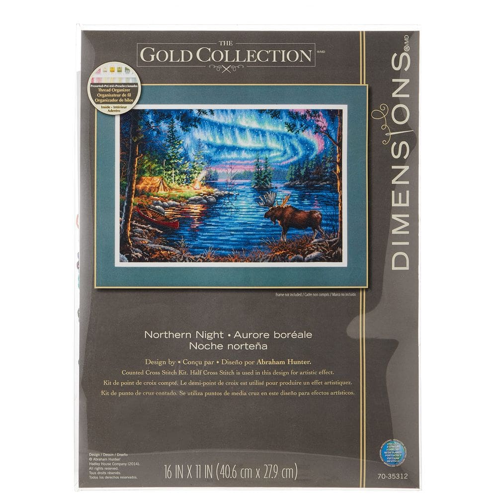 Kit Cross Stitch Dimensions Gold Collection Northern Night