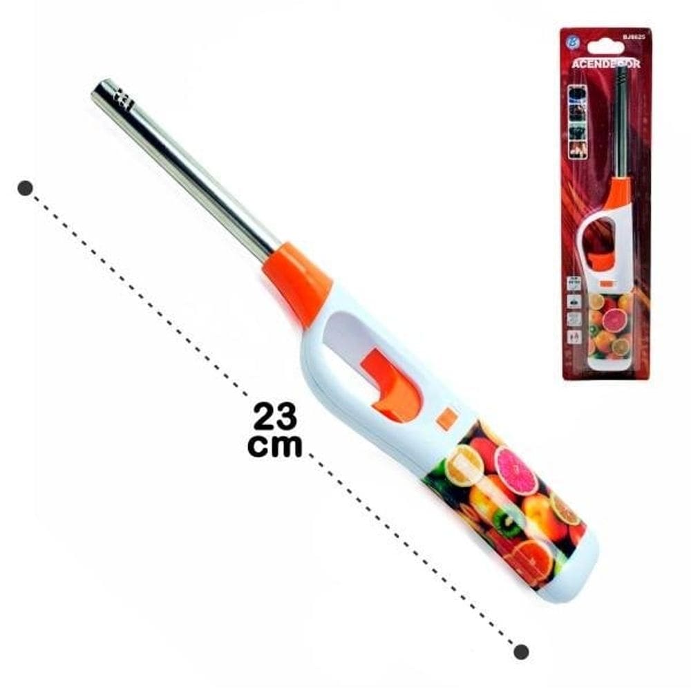 Acendedor de Fogão Metal à Gás e Trava 23cm - Tudo em Caixa